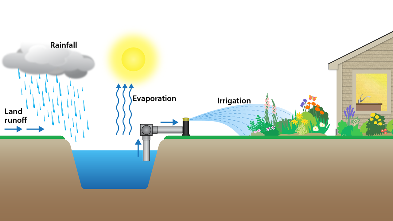 Stormwater harvesting graphic